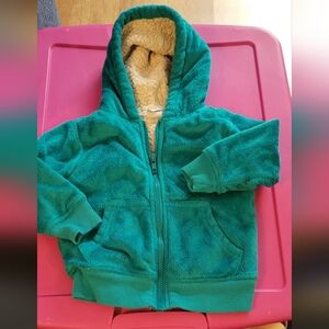 Healthtex Girls Toddler Turqoise Sherpa Jacket, Size 18 mos